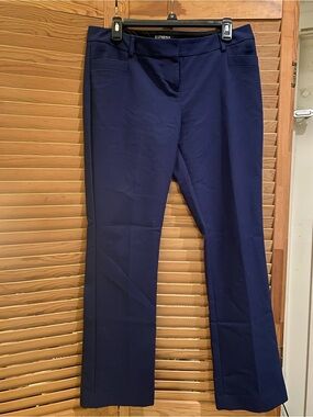 Express Women's Navy Boot-Cut Dress Pants